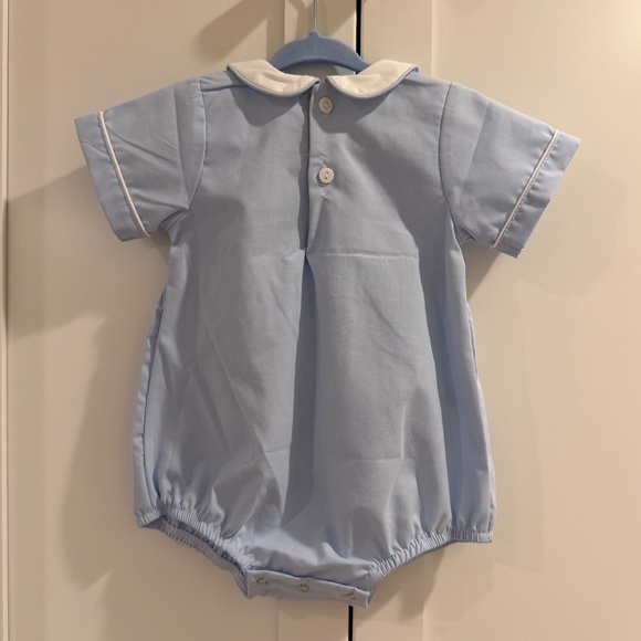 Sweet Dreams Blue Bubble with Peter Pan Collar, 9M, Like New - Picture 2 of 5